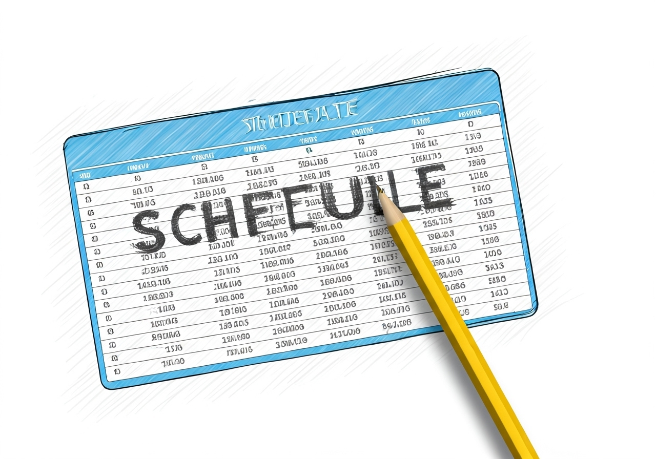 schedule - Translation into Portuguese - examples English | Reverso Context